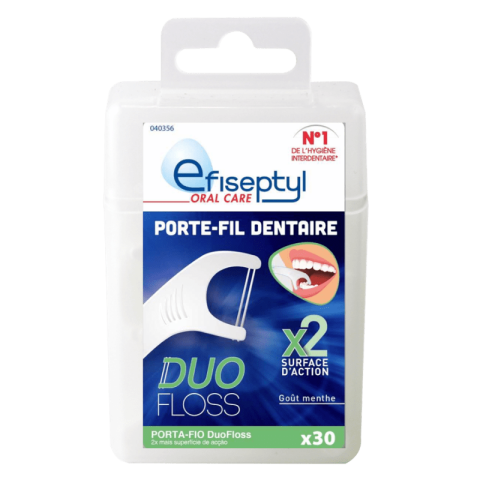 Porte-fil Duo-Floss Efiseptyl x30 goût menthe
