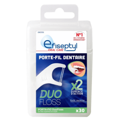 Porte-fil Duo-Floss Efiseptyl x30 goût menthe