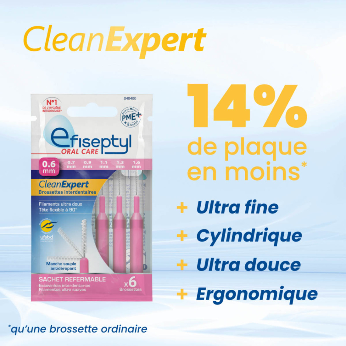 Brossette interdentaire EFISEPTYL clean expert, N°1 en GMS — free download