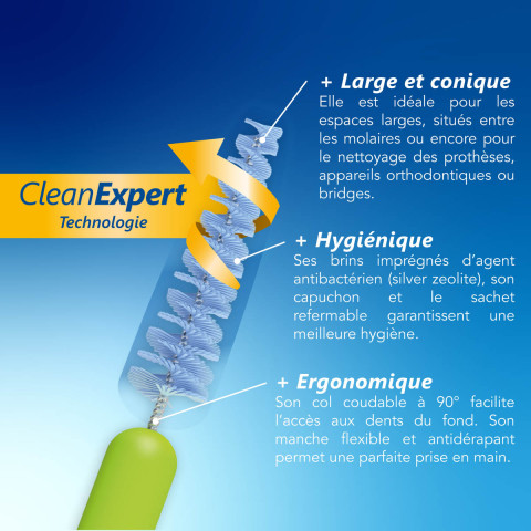 Brossette interdentaire CleanExpert 1,6 mm avantages