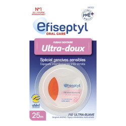 Ruban interdentaire ultra-doux Efiseptyl bobine de 25 mètres