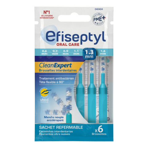 Brossette interdentaire 1,3mm Efiseptyl clean expert