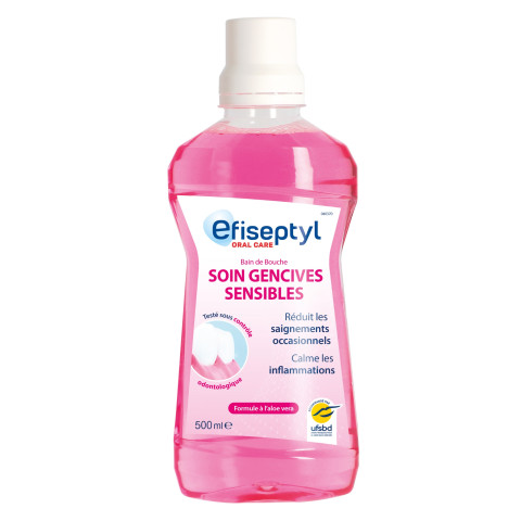 Bain de bouche soin gencives sensibles face